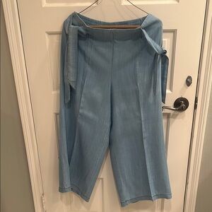 Current Air Sky Blue Wide Leg Pants